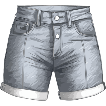 Denim pants with pockets icon isolated png