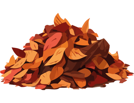 A pile of leaves on a black background png