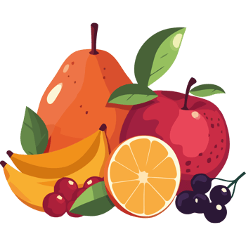 Juicy fruits healthy food icon isolated png