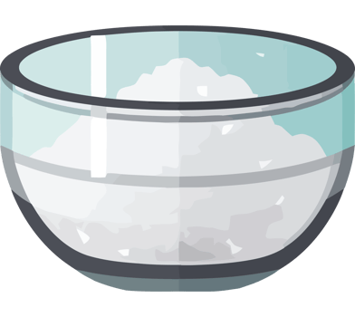 salt in glass bowl icon isolated png
