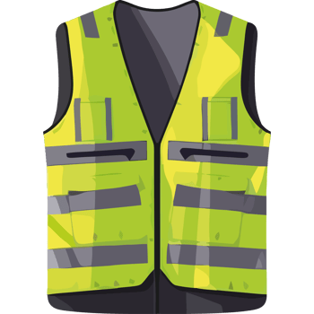 Protective workwear icon for safety equipment icon isolated png