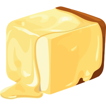 Butter icon isolated png