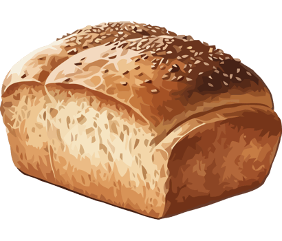 Freshly baked bread icon png
