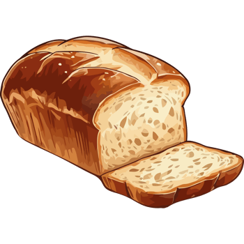 Freshly baked bread isolated icon design png