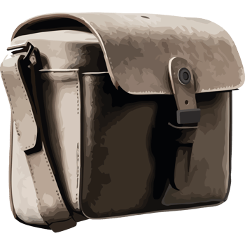 Travel adventure Backpack, leather elegance icon isolated png