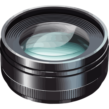 Camera lens icon isolated png