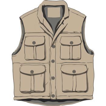 Hunting vest icon cartoon icon isolated png