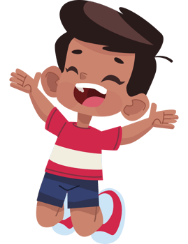 Happy boy jumping png