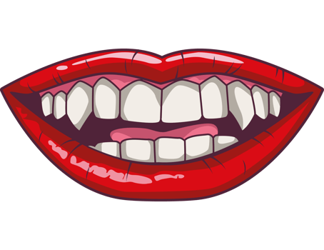 A cartoon mouth with teeth and white teeth png