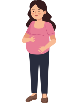 Pregnant woman illustration png