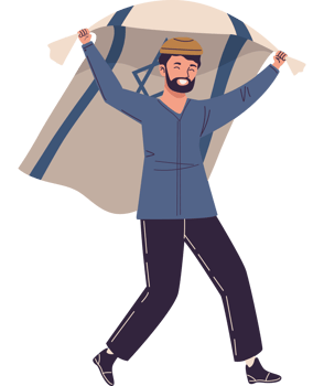 Man carrying a bag of sand png