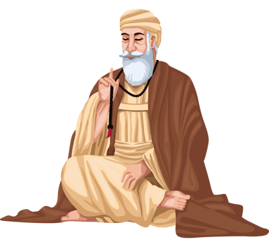 guru nanak jayanti saint illustration isolated png