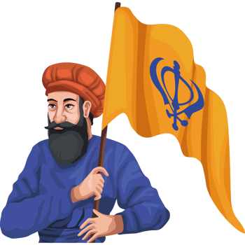 Sikh flag clipart png