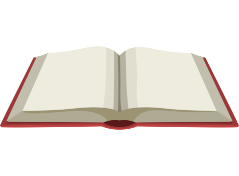 An open book illustration isolated png