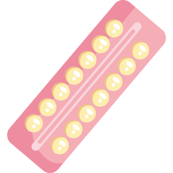 A pink pill with a number of pills on it png