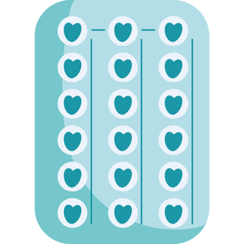birth control pills protection icon isolated png