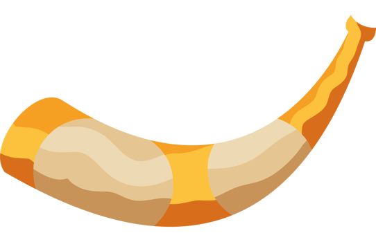 A golden horn with a long, isolated icon png