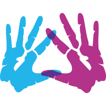 handprint paint color isolated icon design png