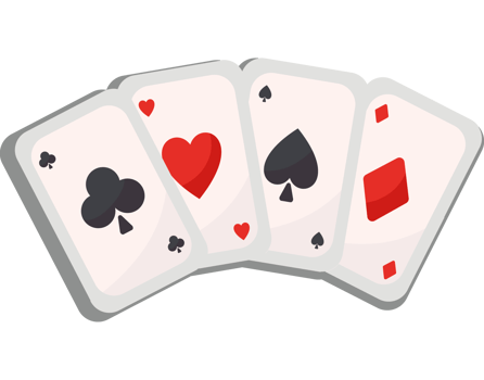 casino deck cards illustration isolated png