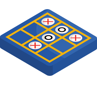 A blue square with four squares on it png