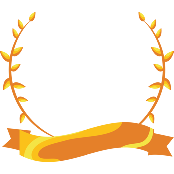 Golden laurel wreath clip art png