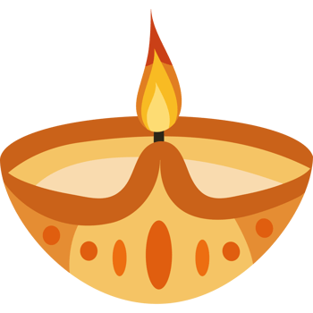 Diwali light lamp illustration design png