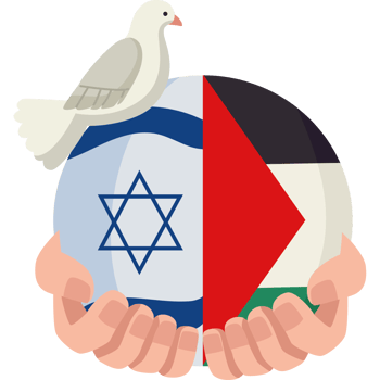 Israel and palestine flag png
