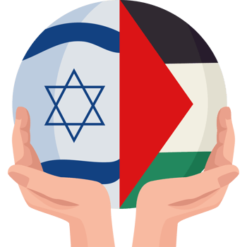 Israel and palestine flag png