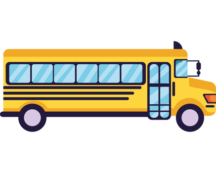 school bus isolated illustration design png
