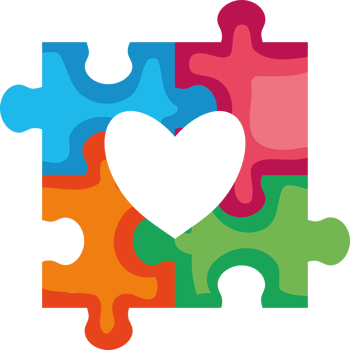 autism colored puzzles illustration isolated png