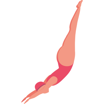 A person diving into the water png