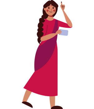 A woman in a pink dress holding a phone png