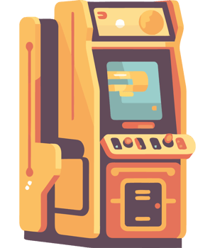 yellow game machine casino icon isolated png