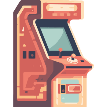 game machine classic style icon isolated png