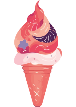 Ice cream cone illustration png