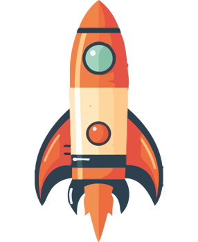 spaceship taking off into the galaxy scene isolated png