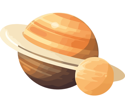 Saturn planet icon isolated png