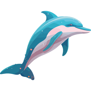 dolphin marine wildlife water animal icon isolated png