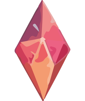 Shiny crystal gemstone with geometric shape png