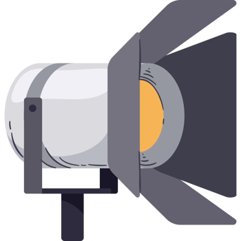 spotlight equipment icon isolated png