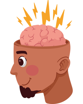 profile brain ideas illustration isolated png