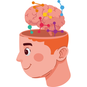 profile brain creativity illustration isolated png
