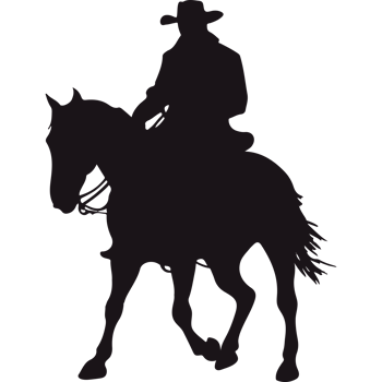 Cowboy silhouette clip art png