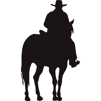 Cowboy silhouette clip art png