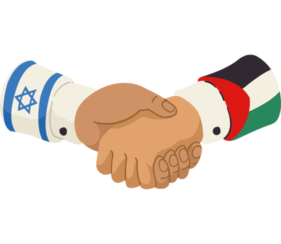 Israel and palestine handshake png