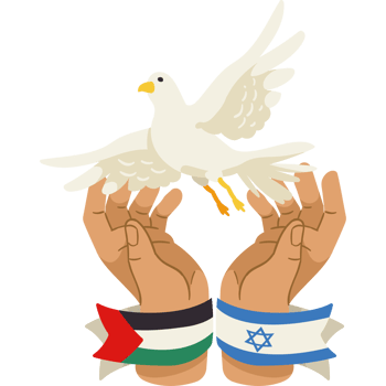 Israeli dove and israeli flag png