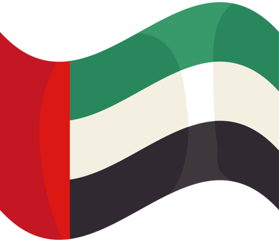 uae national day waving flag isolated png