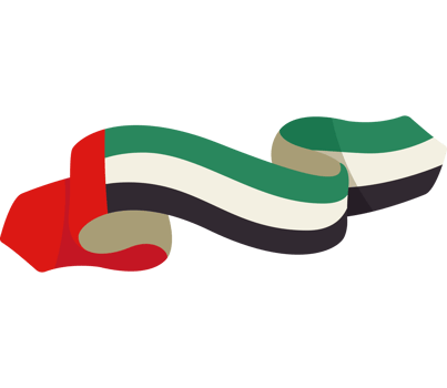 uae national day flag waving banner illustration png