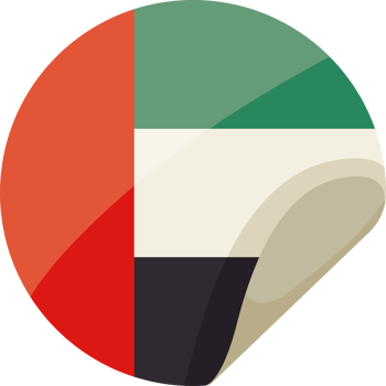 uae national day flag sticker illustration png