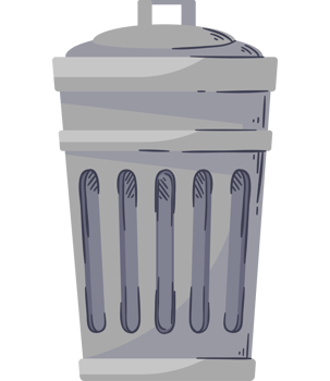 waste bin illustration isolated png